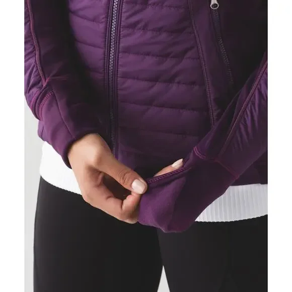Lululemon First Mile Jacket Darkest Magenta Purple Full Zip Women's Size 2 - Picture 11 of 16